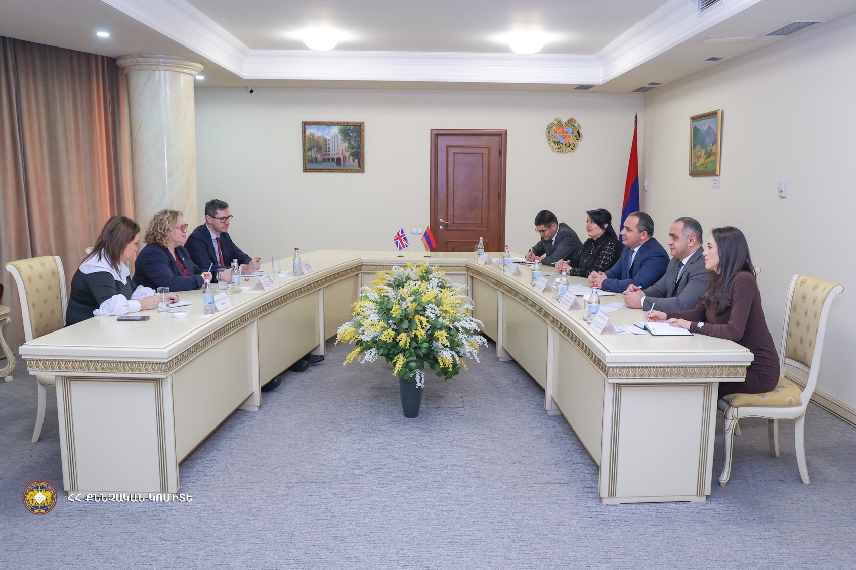 The Chairman of the Investigative Committee, Artur Poghosyan Received the Ambassador of the United Kingdom of Great Britain and Northern Ireland to Armenia